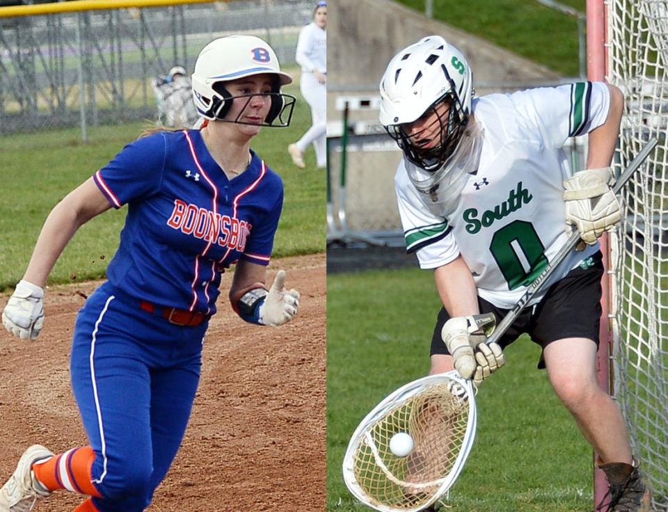 Boonsboro's Sage Haller and South Hagerstown's Joseph Fox were voted The Herald-Mail’s Washington County Athletes of the Week for April 22-27.
