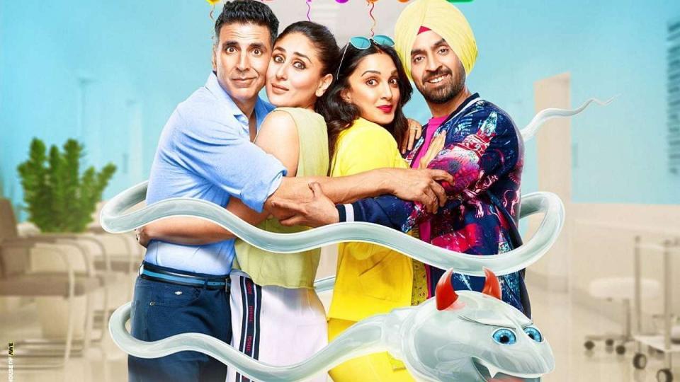 <div class="paragraphs"><p>Akshay Kumar, Kareena Kapoor, Kiara Advani and Diljit Dosanjh in <em>Good Newwz </em>poster.</p></div>