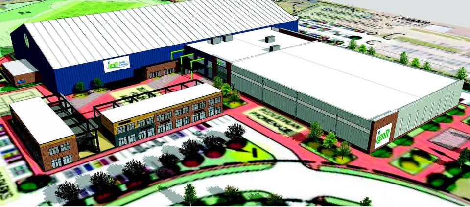 A rendering shows the Ignit sports complex in Johnston.