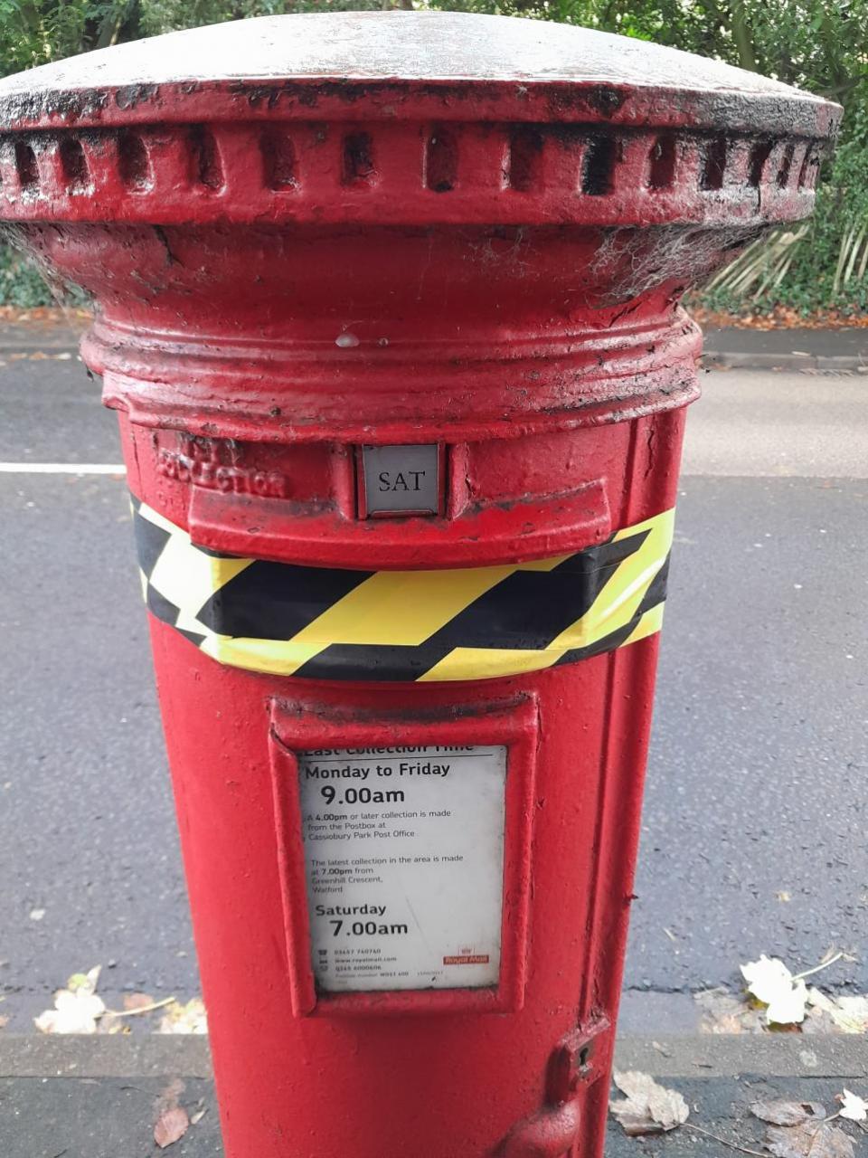 Watford Observer: Royal Mail says the post boxes had a note attached informing customers of the issue. Neither, Mr Danzig or Cllr Watkin saw a sign on Langley Road.