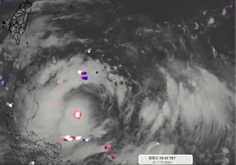 「凱米」不排除有直接登陸的可能。（圖／翻攝自天氣風險 WeatherRisk臉書）