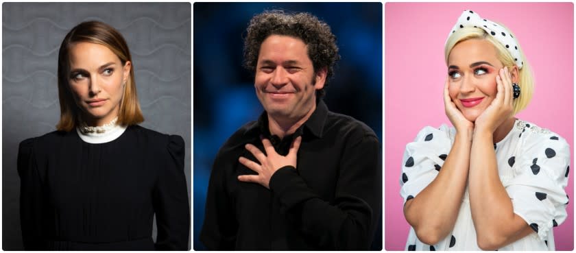 Natalie Portman; Gustavo Dudamel; Katy Perry