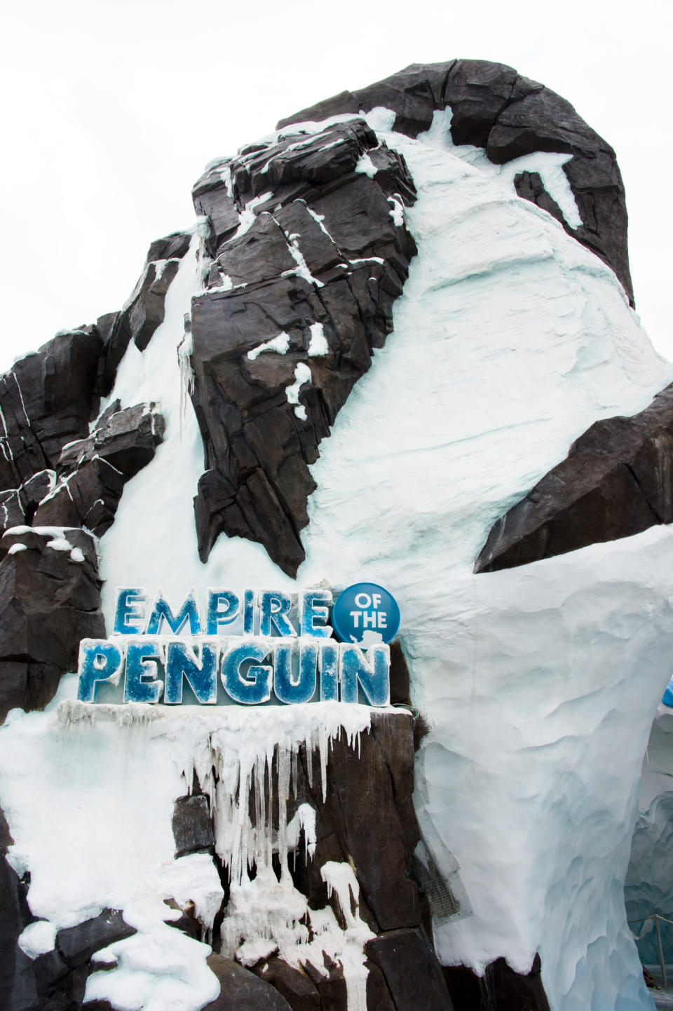 This undated image released by SeaWorld Parks & Entertainment, Inc. shows Antarctica: Empire of the Penguin, a new attraction at SeaWorld Orlando. The attraction opens Friday, May 24, 2013. (AP Photo/SeaWorld Parks & Entertainment, Inc.)