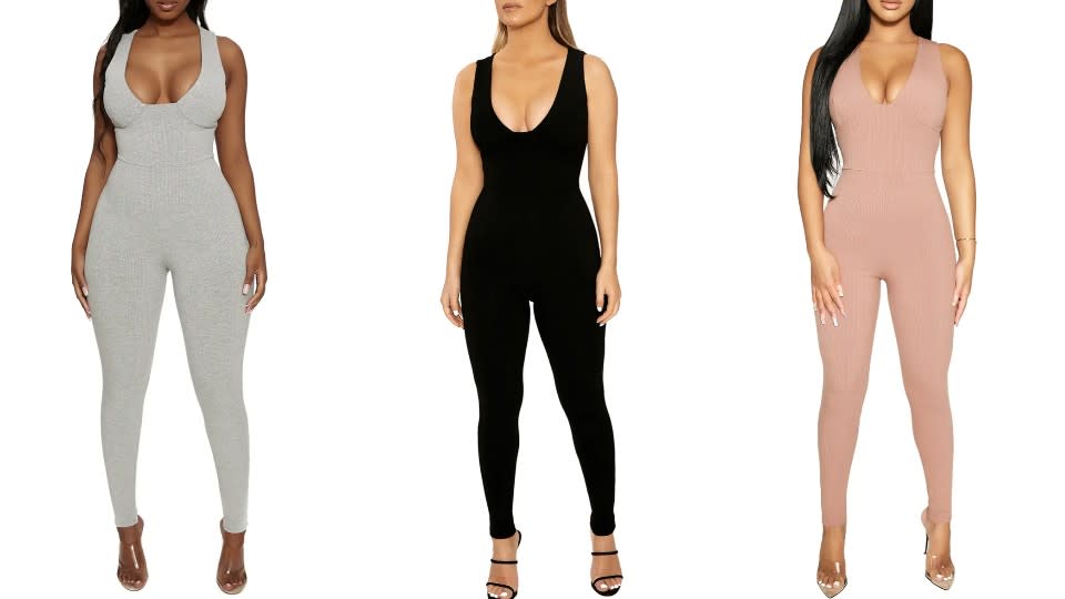 Naked Wardrobe Snatch Bustier Rib Jumpsuit - Nordstrom, $57 (originally $76)