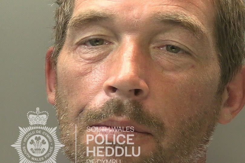 David Lazell, 45, randomly attacked a man and placed him in a chokehold, as the victim was walking to work in Cardiff city centre