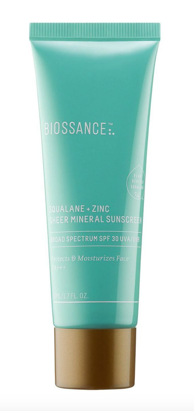 Biossance Squalene + Zinc Sheer Mineral Sunscreen (Photo via Biossance)