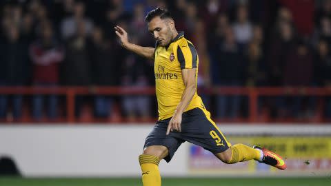 Lucas Perez EFL Cup Nottingham Forest v Arsenal 200916