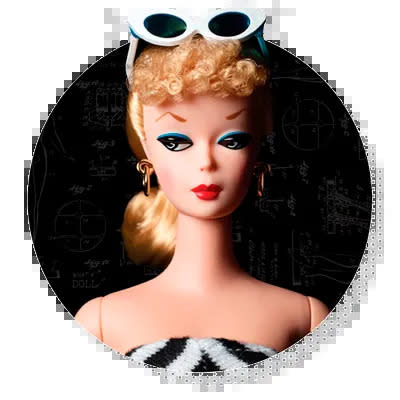 Am 9. März 1959 wurde in New York der Welt die allererste Barbie in einem schwarz-weiß gestreiften Badeanzug und mit ihrem typischen Pferdeschwanz vorgestellt. (Mattel)