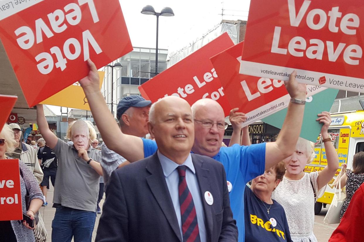 Ian Duncan Smith, who campaigned for Leave before the referendum, is being targeted: PA Archive/PA Images