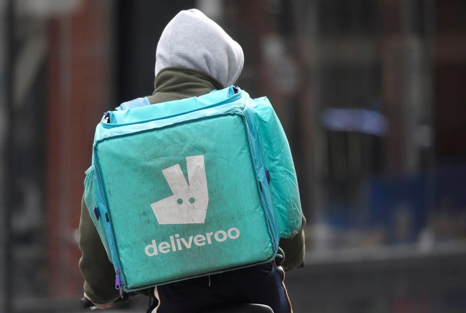 A Deliveroo driver (REUTERS)