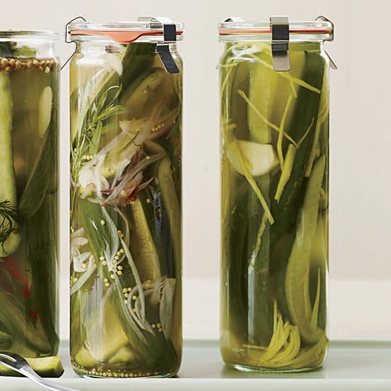 Winey-Briny Quick Pickles