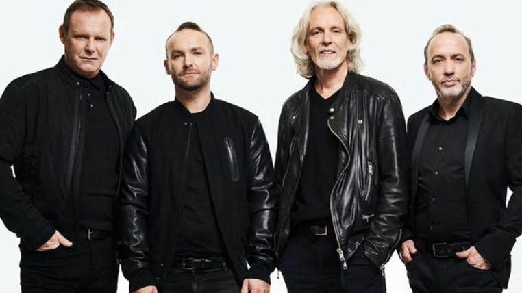 Wet Wet Wet with new singer Kevin Simm (second from left)