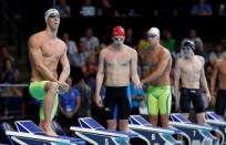 Jun 29, 2016; Omaha, NE, USA; Michael Phelps during the finals for the men's 200 meter butterfly in the U.S. Olympic swimming team trials at CenturyLink Center. Mandatory Credit: Erich Schlegel-USA TODAY Sports