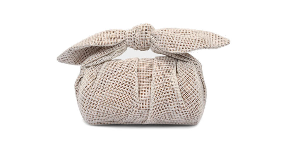 Rejina Pyo Ivory Cotton Nane Bag