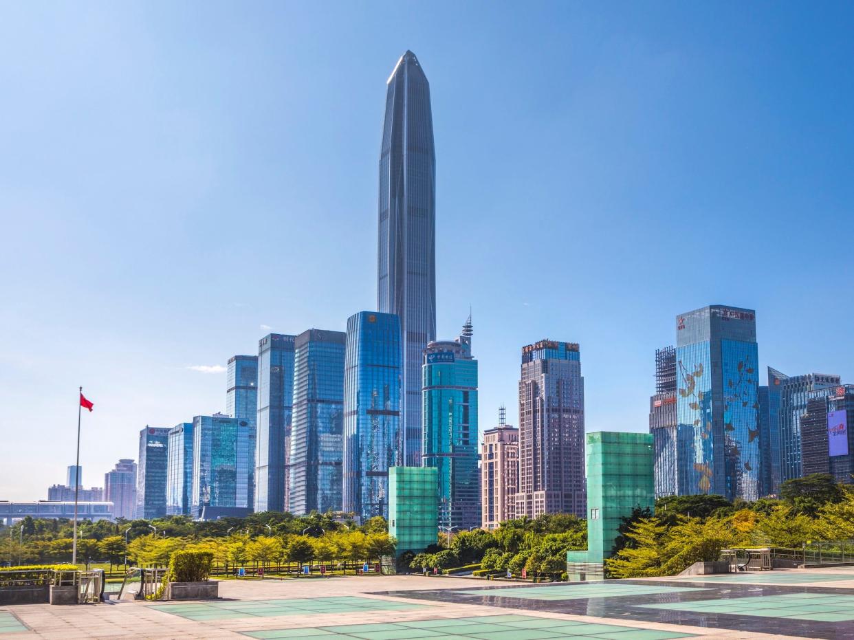 China, Shenzhen City, Shenzhen Pingan Tower, Futian District