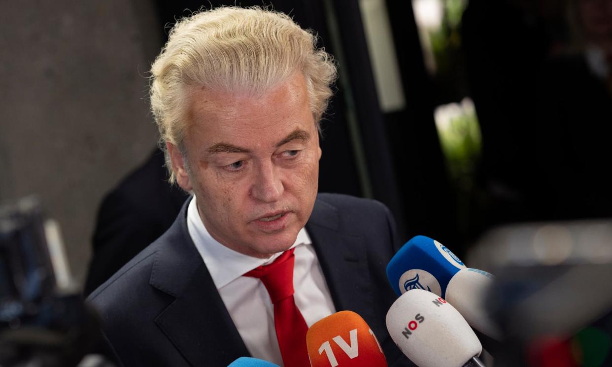 <span>Geert Wilders’ PVV won 37 votes in the November general election – more than any other party – but his extreme policy pledges proved an insurmountable obstacle to other rightwing parties.</span><span>Photograph: Peter Dejong/AP</span>