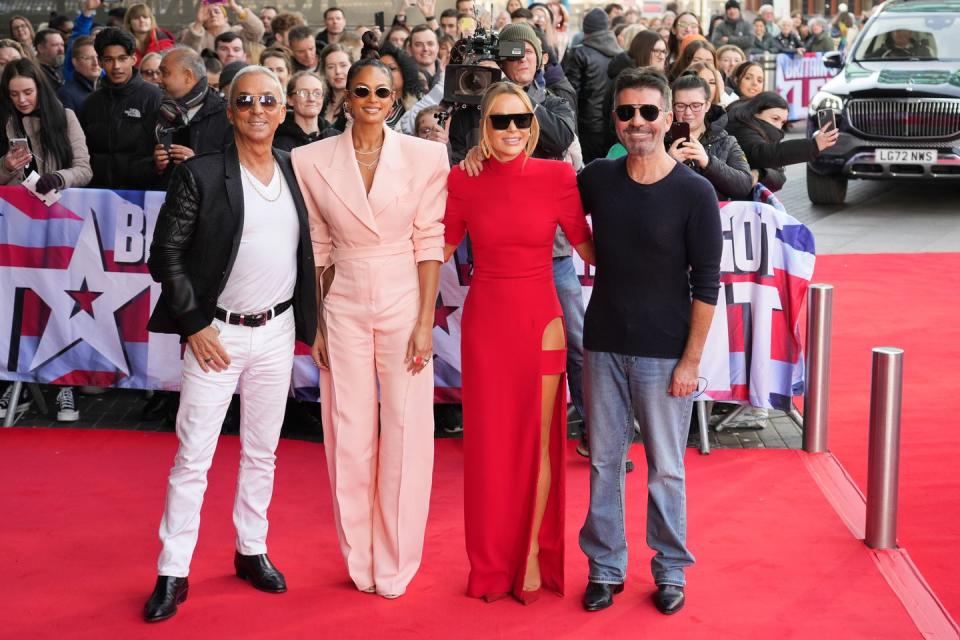 bruno tonioli, alesha dixon, amanda holden, simon cowell britain's got talent