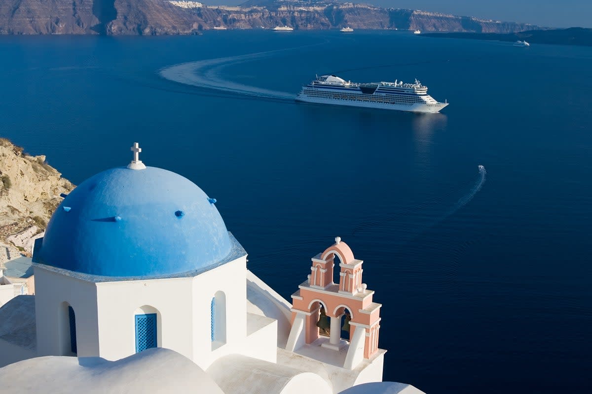 Santorini saw around 800 cruise ships dock on its shores in 2023 (Getty Images/iStockphoto)