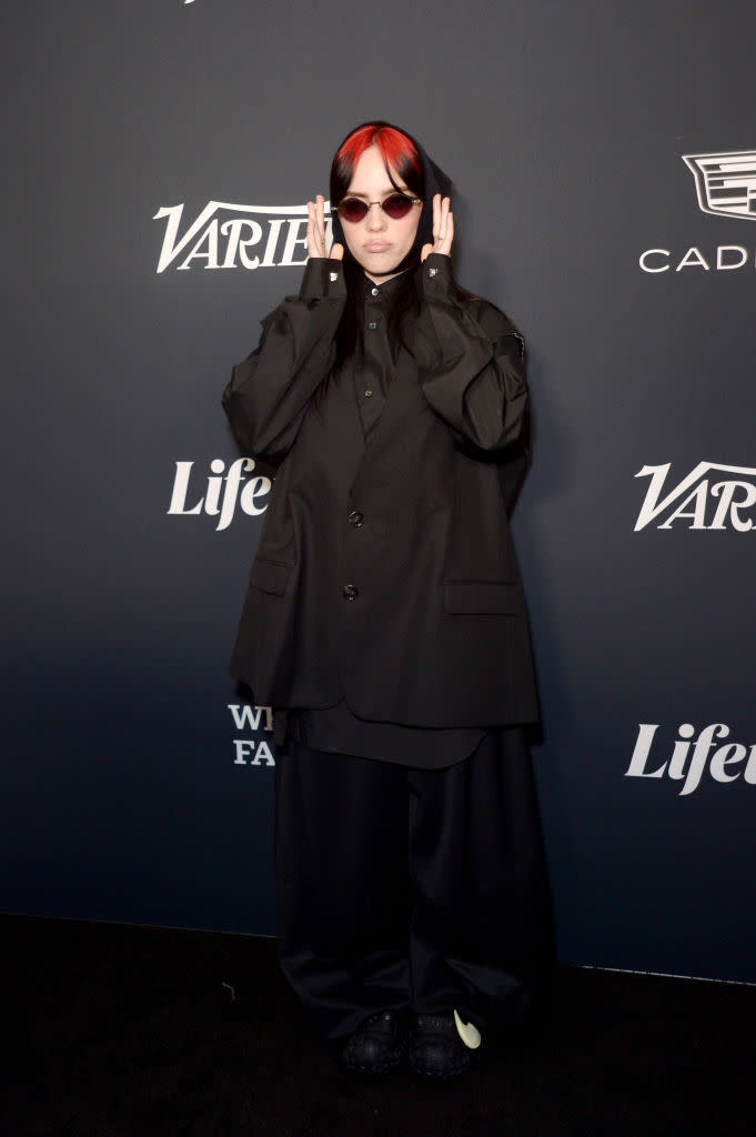 LOS ANGELES, CALIFORNIA - NOVEMBER 16: Billie Eilish attends the 2023 Variety Power Of Women at Mother Wolf on November 16, 2023 in Los Angeles, California. (Photo by Unique Nicole/WireImage)