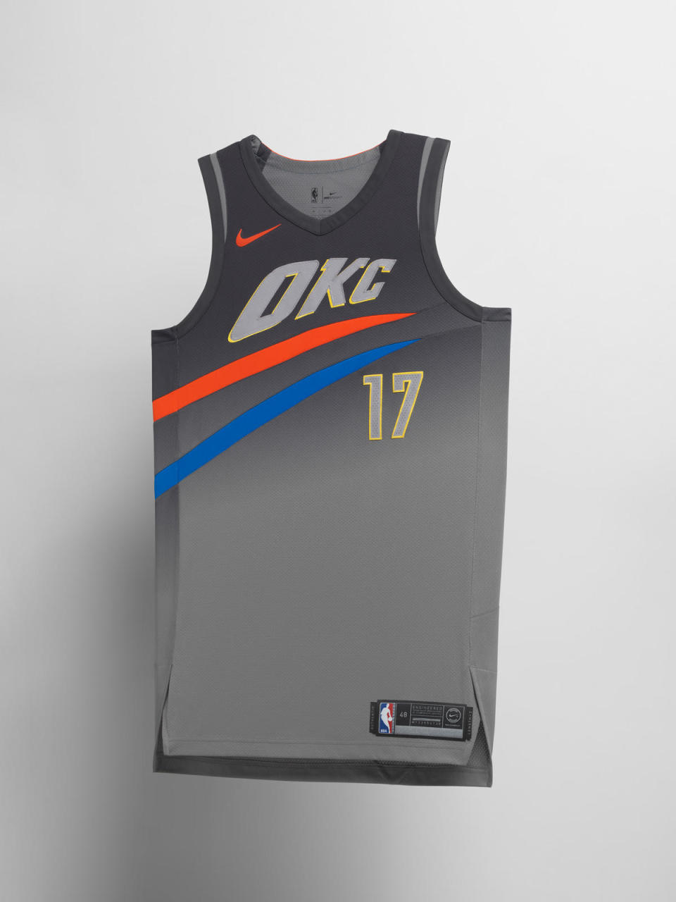 Oklahoma City Thunder City uniform. (Nike)