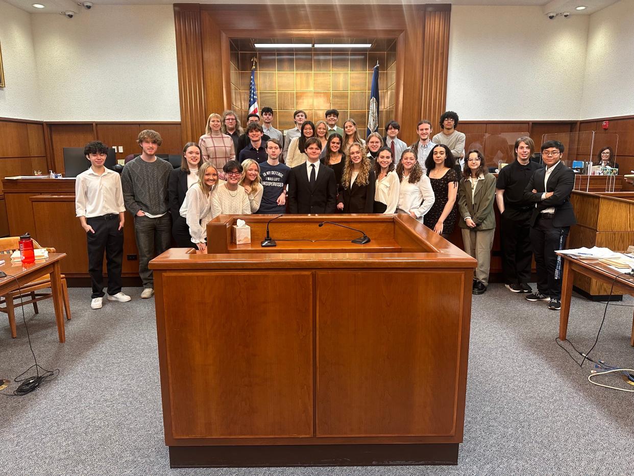 Waynesboro students participated in a AP government mock trial.