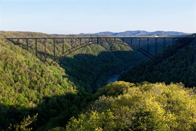 Lewisburg is just about an hour drive away from the New River Gorge National Park and Preserve, a national park where you can go whitewater rafting and more. (Photo: Mark C Stevens via Getty Images)