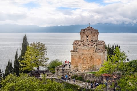 A church on the banks of Ohrid - Credit: GETTY