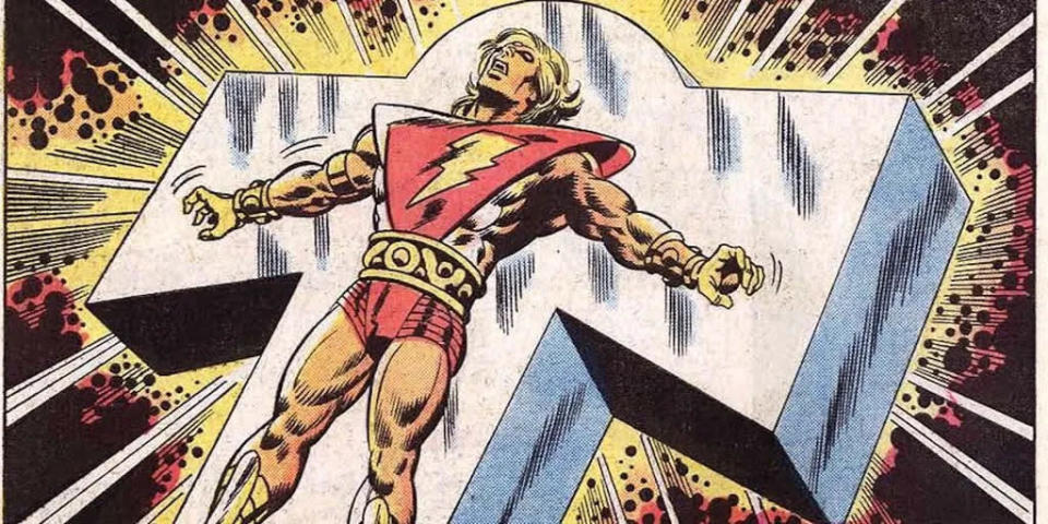 A crucificação e a ressusrreição de Adam Warlock fizeram ele virar um deus na Contra-Terra (Imagem: Reprodução/Marvel Comics)