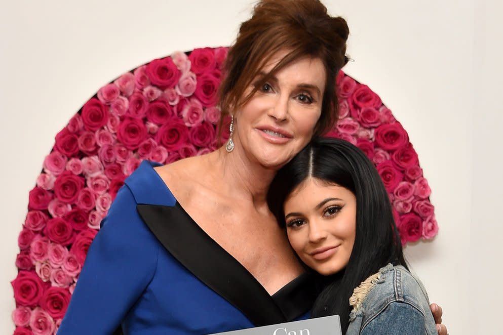 Close: Kylie Jenner with her father Caitlyn Jenner: Nicholas Hunt/Getty