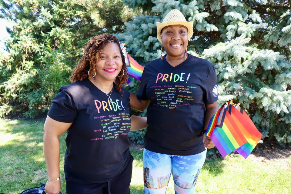 Cheryl Hayward and Ebony Burgess came out with Monroe County’s Department of Diversity, Equity, and Inclusion for the third year to celebrate inclusivity.