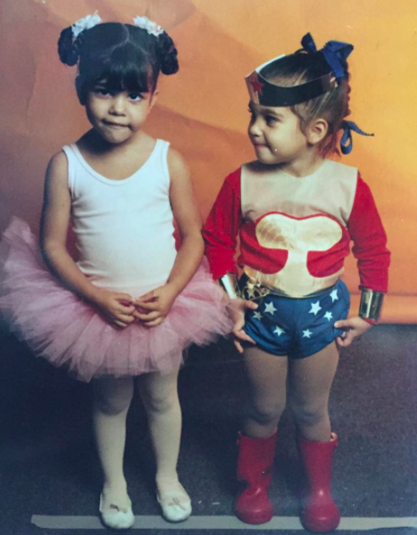 <p>In 2016, Kourtney got into the Halloween spirit and shared an adorable throwback of her and sister Kim as children. Who knew Kim would seek inspo from her younger self’s costume in years to come? <em>[Photo: Instagram]</em> </p>