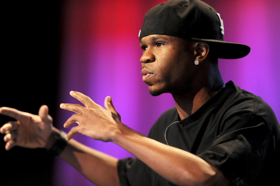 Chamillionaire, a recording artist and chief executive officer of Chamillitary Entertainment, speaks at the TechCrunch Disrupt conference in San Francisco, California, U.S., on Tuesday, Sept. 28, 2010. The conference runs until Sept. 29. Photographer: Noah Berger/Bloomberg via Getty Images