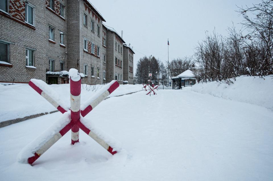 The IK-3 prison colony in the village of Kharp, located above the Arctic Circle, over 1,900 kilometers (1,200 miles) northeast of Moscow.