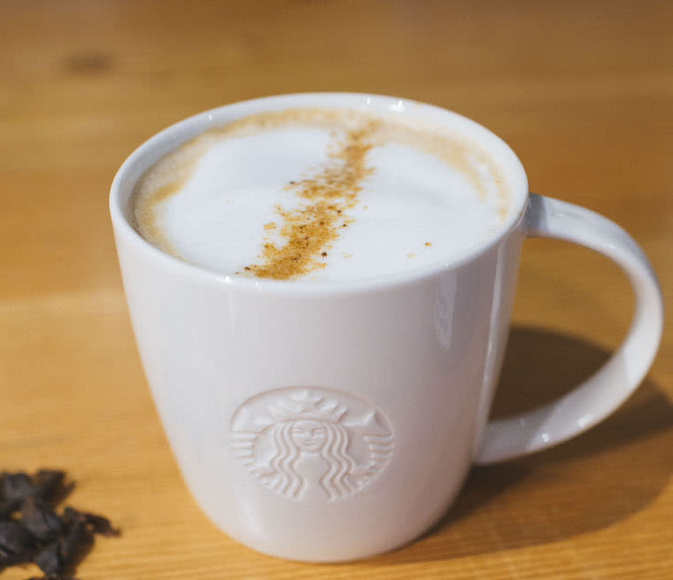 sugar profile on Starbucks' new cascara latte