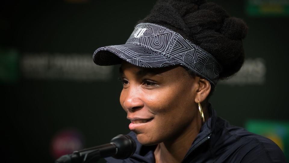 Venus Williams at the 2017 BNP Paribas Open WTA Premier Mandatory tennis tournament