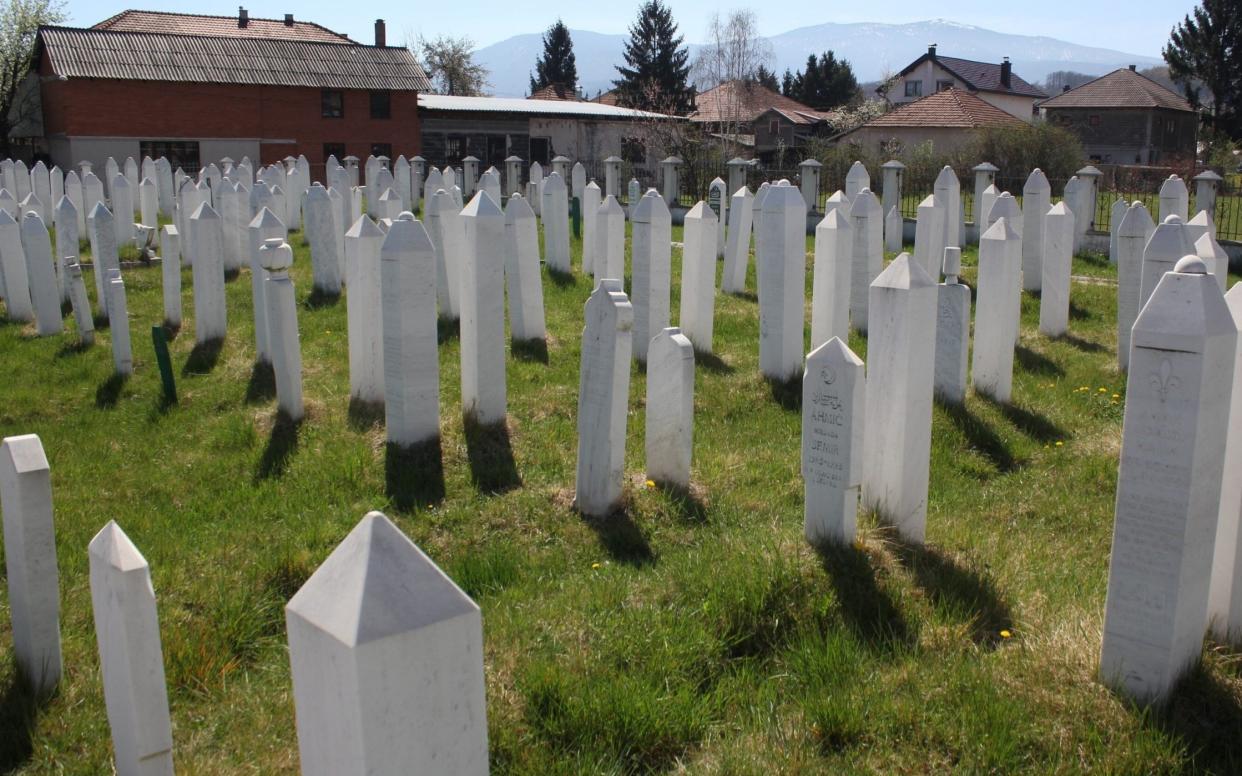 A cemetery holding the victims of the 1993 Ahmici massacre in Bosnia, an atrocity that pushed Graham Bamford to take his own life - Haris Badzic/ Anadolu Agency