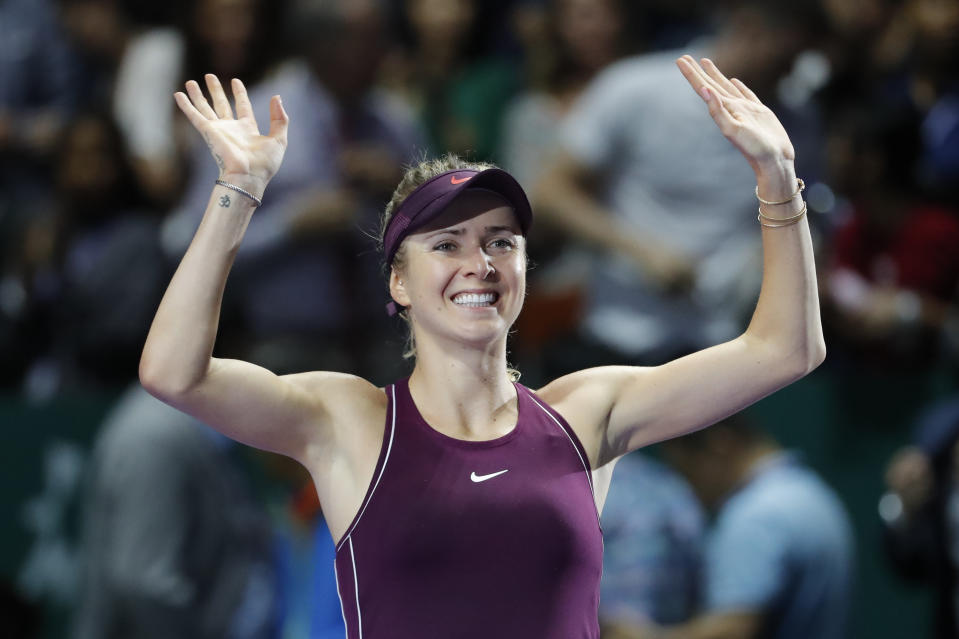 <p>The Ukrainian beat her American opponent 3-6 6-2 6-2 in two hours and 22 minutes for the biggest victory of her career.</p>