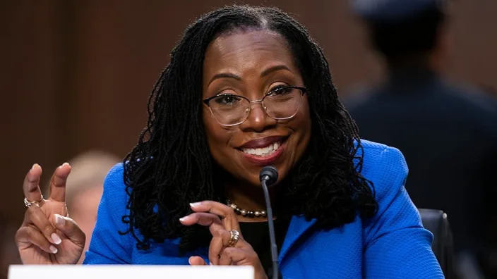 Supreme Court nominee Ketanji Brown Jackson answers questions during the third day of her Senate Judiciary Committee confirmation hearing on Wednesday, March 23, 2022.