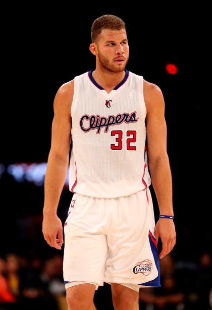 LOS ANGELES, CA - OCTOBER 31: Blake Griffin #32 of the Los Angeles Clippers walks on the court in the game against the Los Angeles Lakers at Staples Center on October 31, 2014 in Los Angeles, California. The Clippers won 118-111. NOTE TO USER: User expressly acknowledges and agrees that, by downloading and or using this photograph, User is consenting to the terms and conditions of the Getty Images License Agreement. (Photo by Stephen Dunn/Getty Images)