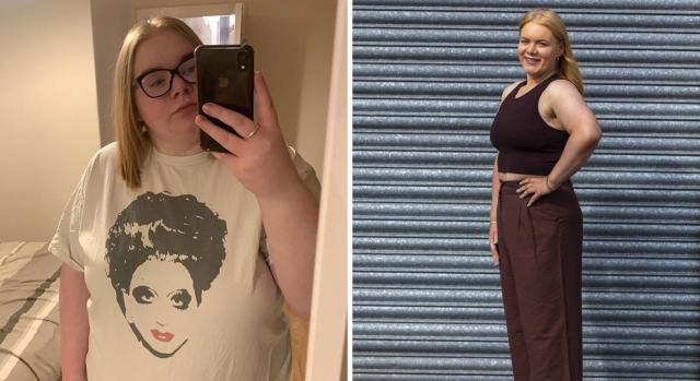 Abby Redmond saw an incredible 7st weight loss after realising she needed to overhaul her lifestyle. (Katielee Arrowsmith/SWNS)