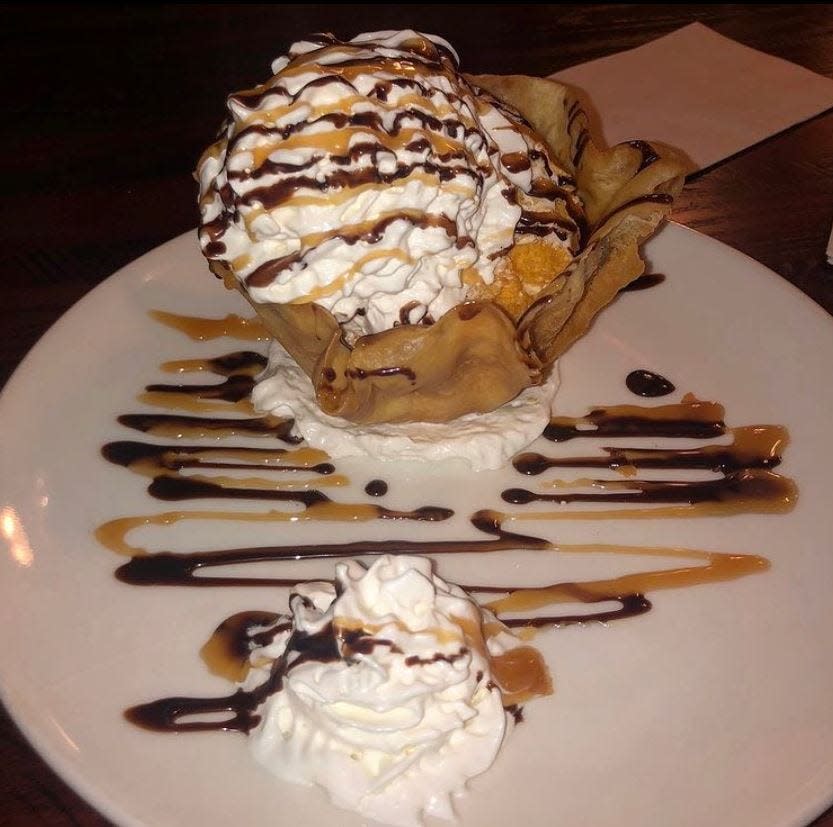 The fried ice cream from El Mariachi in Taunton.