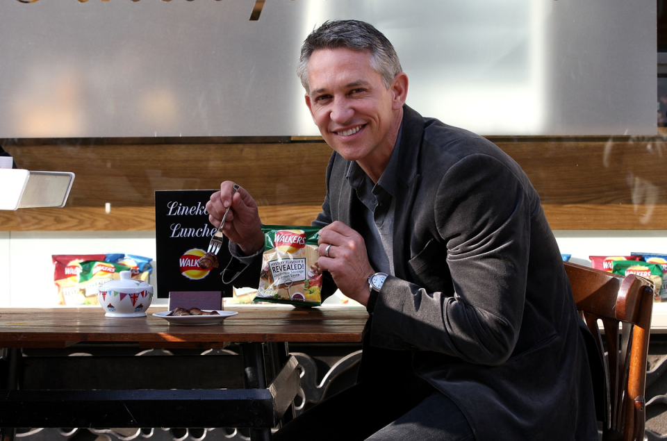 Gary Lineker has advertised Walkers crisps for years (Getty Images)
