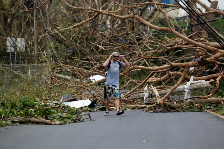 Hurricane Maria has left a devastated landscape of ruined homes, flooded roads and downed trees and power lines in Puerto Rico