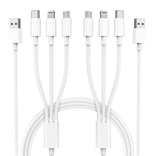 4) Universal 3-in-1 Fast Charging Cable, 2-pack