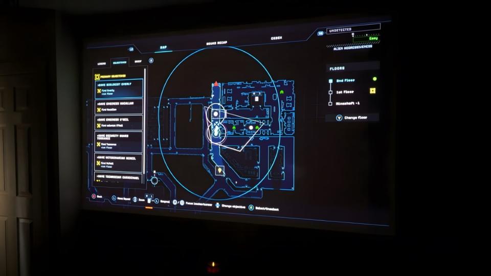 Aliens Dark Descent on Dangbei Neo Projector