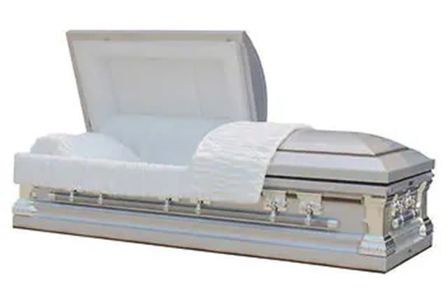 <p>Costco Wholesale</p> The Royal Silver Casket By Prime