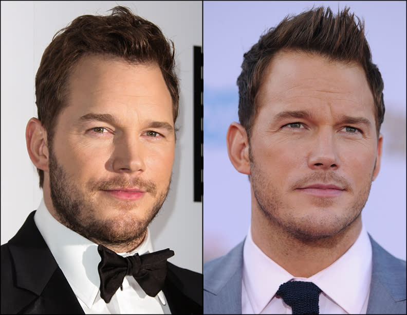 A little stubble or substantial scruff, the “Guardians of the Galaxy” actor can do no wrong.