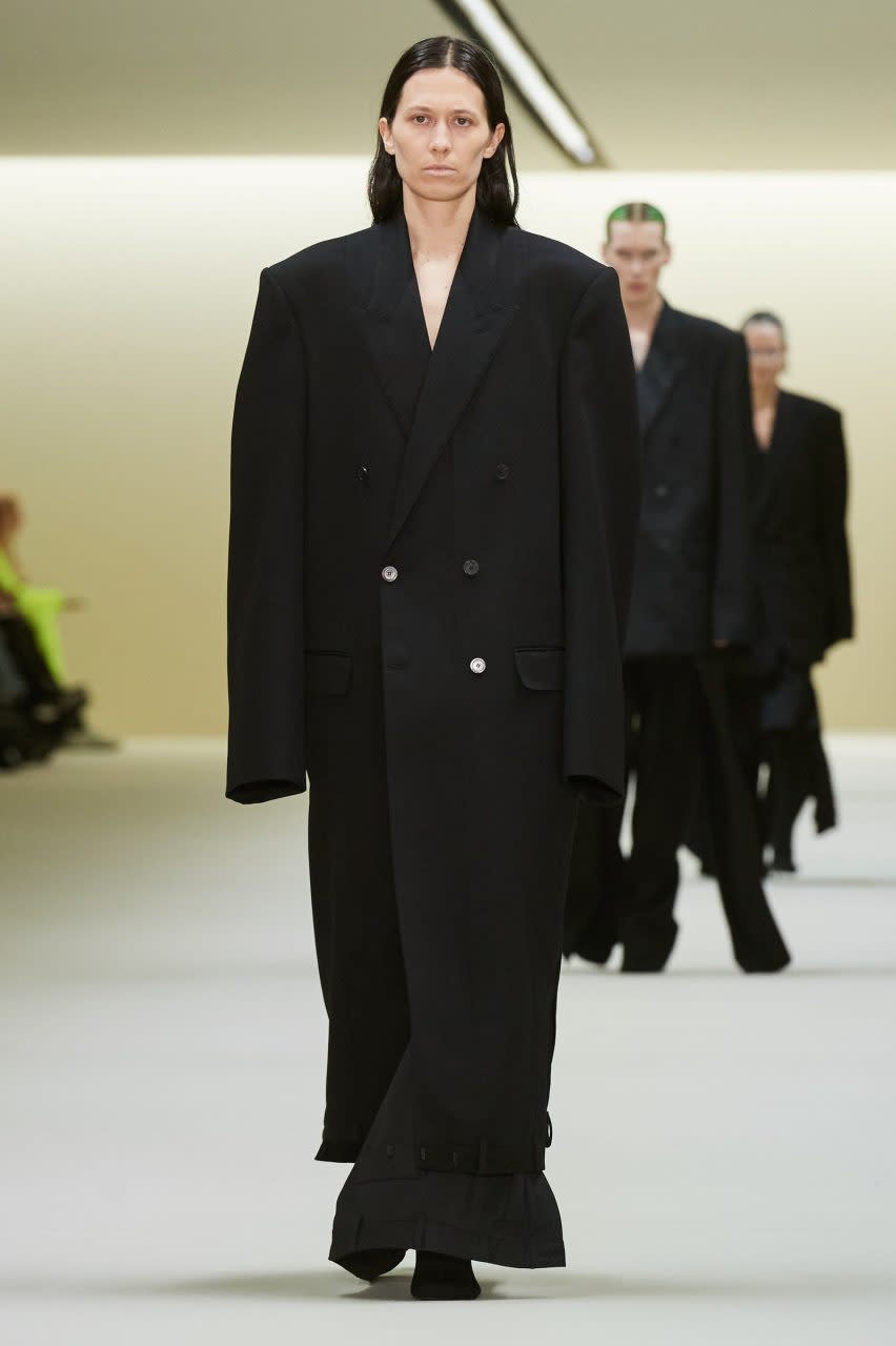 Balenciaga black coat. 