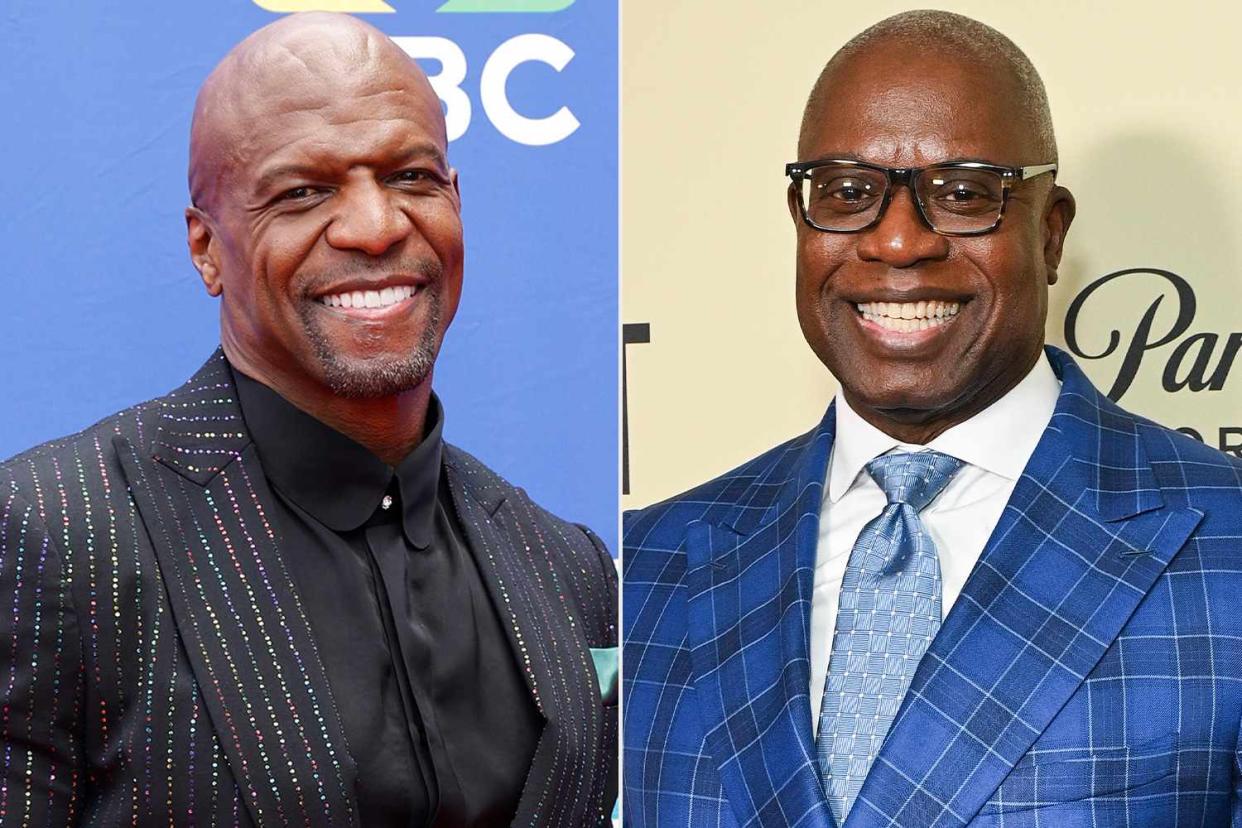 <p>Getty</p> Terry Crews (L) and Andre Braugher