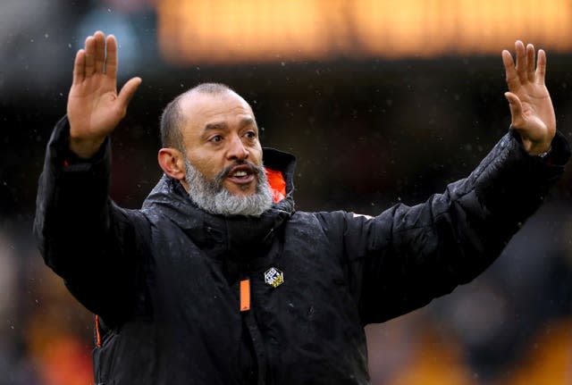 Nuno Espirito Santo likes to work with a small group of players (Bradley Collyer/PA)